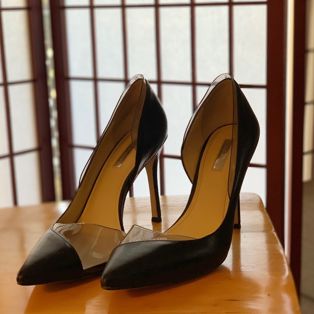 BCBGeneration Stilettos High Heels Black and Clear